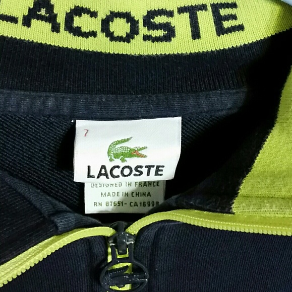 Lacoste Other - Like new XL lacoste full zip sweatshirt.